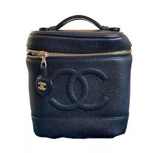 2002 Chanel Timeless Caviar Leather Vanity